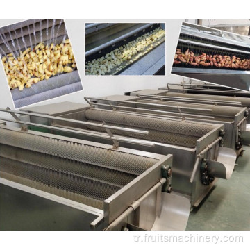 Gıda fabrikası için otomatik soğan soyma makinesi